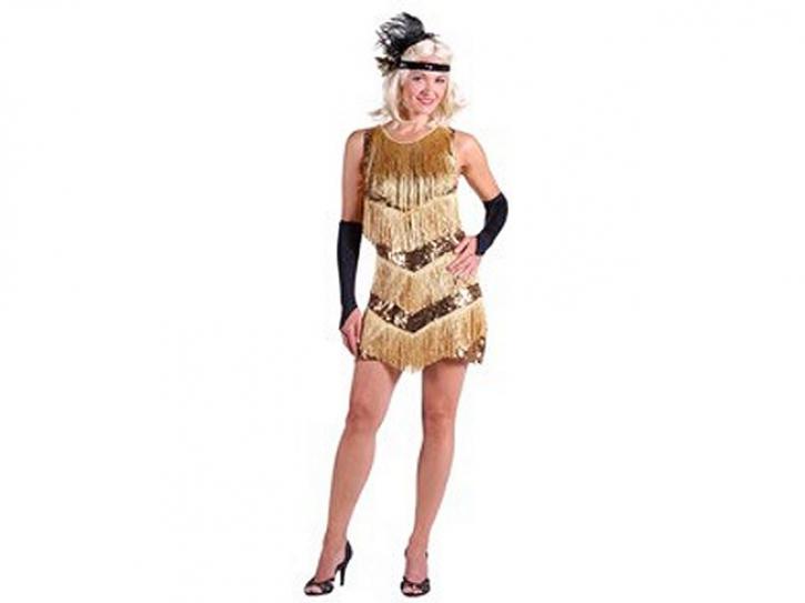 Kleid Charleston gold Gr. L